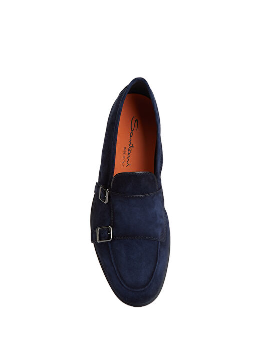 Santoni Santoni Malibu Lacivert Erkek Süet Loafer | Beymen Lacivert - 5. görsel