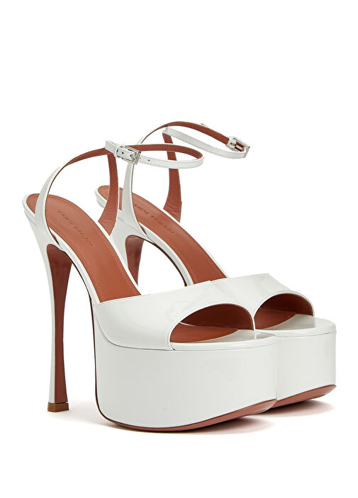 Aya Beyaz Kadın Deri Sandalet - Görsel 3