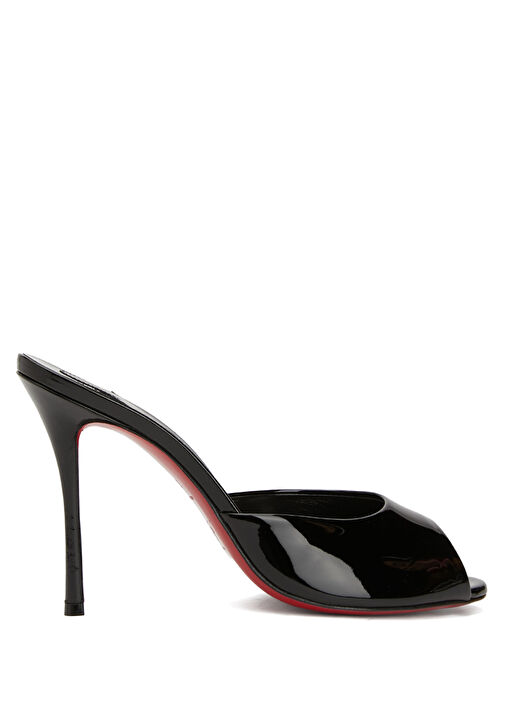 Siyah Kadın Deri Terlik - Görsel 2