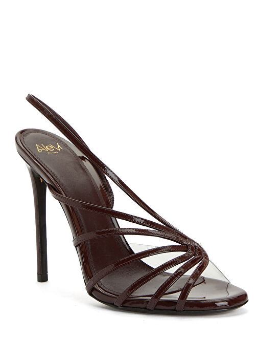 Bordo Kadın Deri Sandalet - Görsel 3