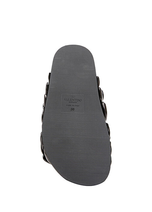 Siyah Kadın Deri Terlik - Görsel 6