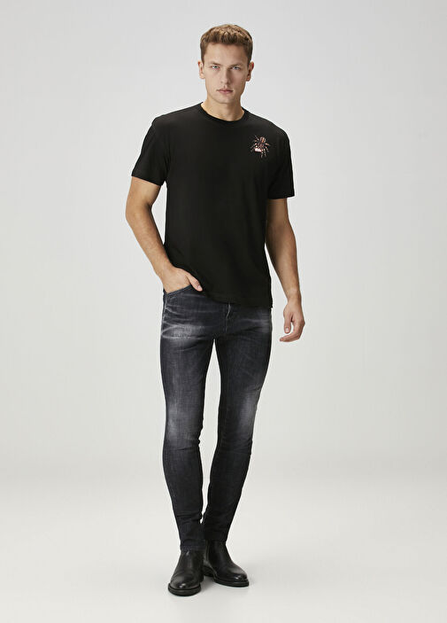 Diesel - Norm Spider Siyah T-shirt - Siyah