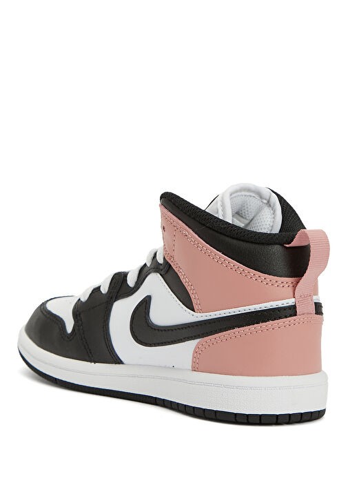 Jordan 1 Mid Ps Beyaz Erkek Çocuk Deri Sneaker - Görsel 4