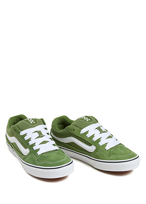 Old Skool V Yeşil Çocuk Süet Sneaker - Görsel 3