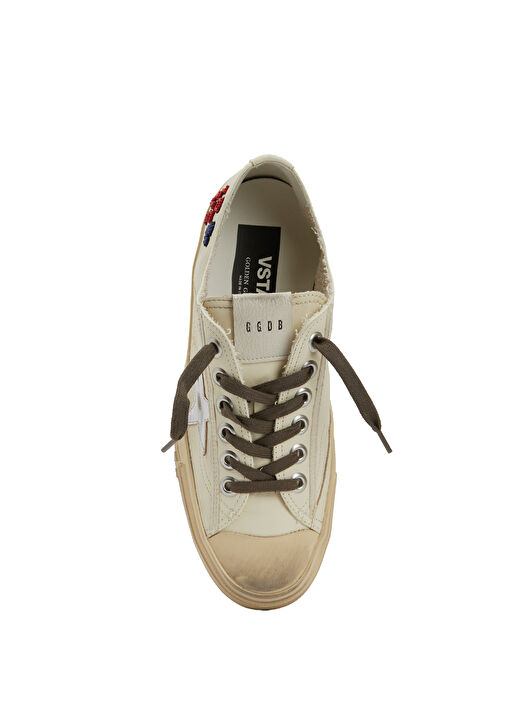 V-Star Ekru Kadın Deri Sneaker - Görsel 5