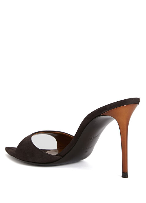 Kahverengi Kadın Deri Terlik - Görsel 4