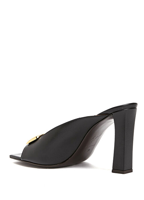 Siyah Kadın Deri Terlik - Görsel 4