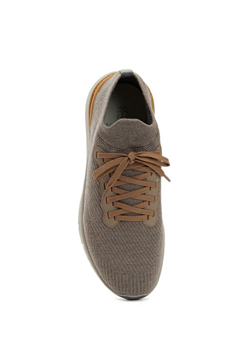 Açık Gri Erkek Yün Sneaker - Görsel 5