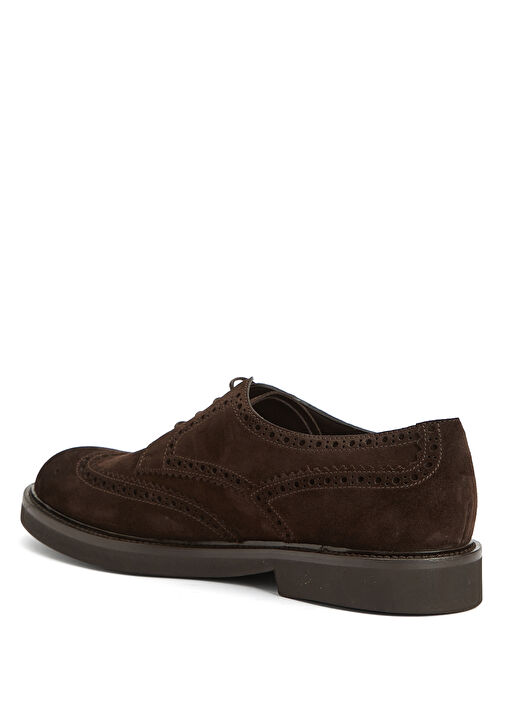 Koyu Kahverengi Erkek Süet Ayakkabı - Görsel 4