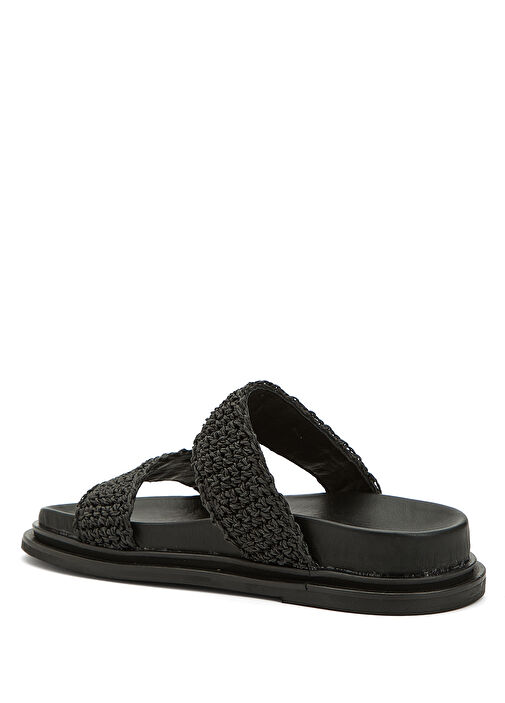 Siyah Kadın Deri Terlik - Görsel 4