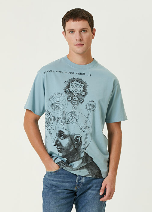 Scotch & Soda - Blue Printed T-Shirt