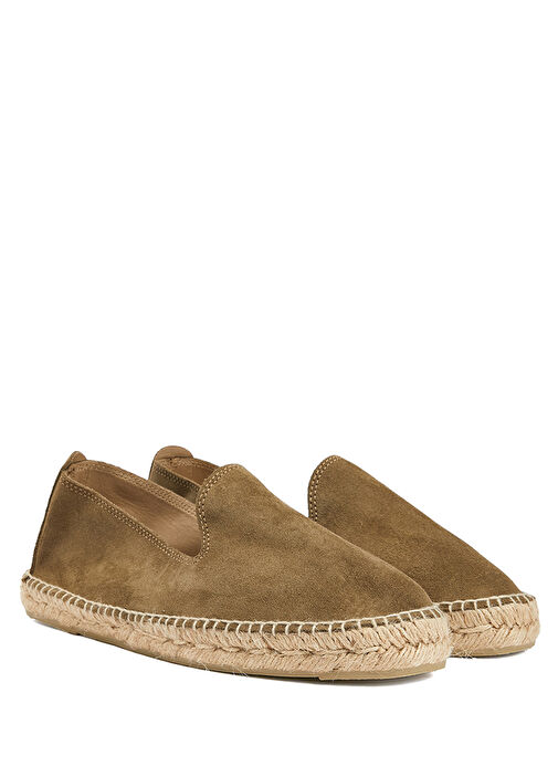 Açık Haki Erkek Deri Espadril - Görsel 3