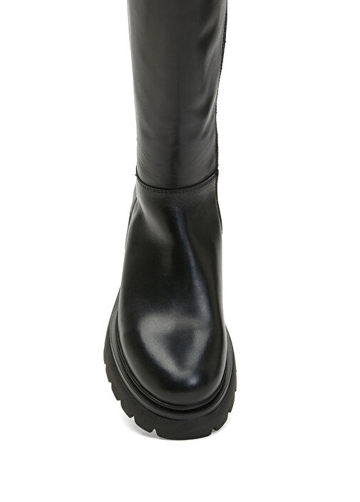 Divarese Divarese Siyah Kadın Deri Çizme Beymen'de! Siyah - 5. görsel