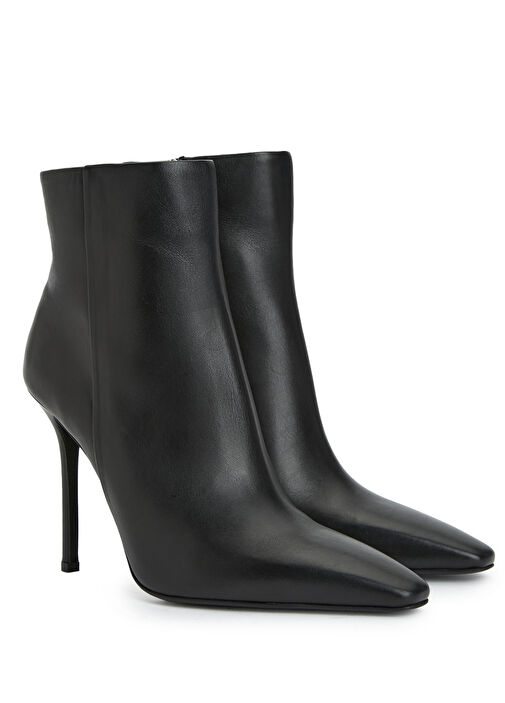 Siyah Kadın Deri Bot - Görsel 3