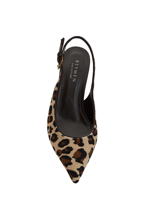 Beymen Collection Beymen Collection Essential Leopar Deri Topuklu Ayakkabı Basketbol Ayakkabıları | Beymen Leopar - 5. görsel