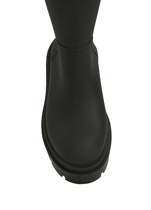 Siyah Beyaz Kadın Çizme - Görsel 5