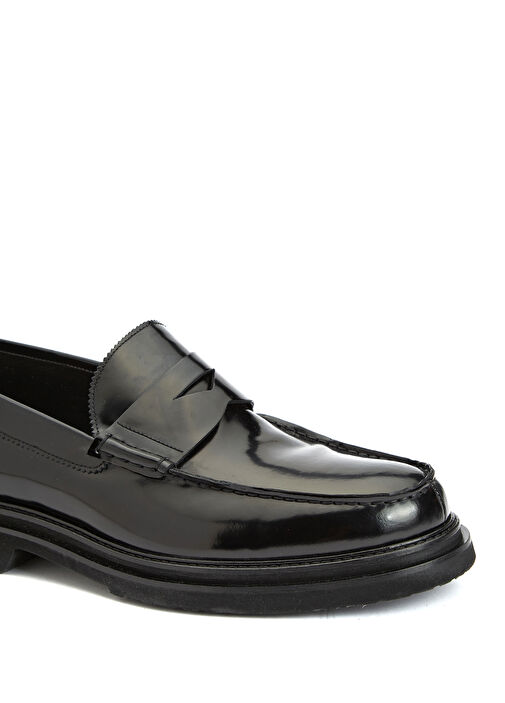 Siyah Erkek Deri Loafer - Görsel 7