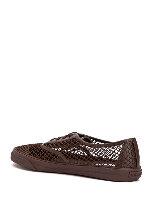 Minimalist Kahverengi Kadın File Sneaker - Görsel 4