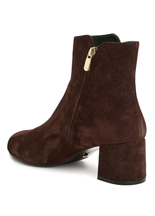 Kahverengi Kadın Deri Bot - Görsel 4