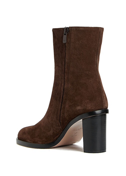 Kahverengi Kadın Deri Bot - Görsel 4