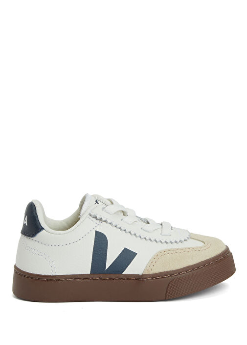 Small Volley O.T. Beyaz Unisex Çocuk Deri Sneaker - Görsel 2