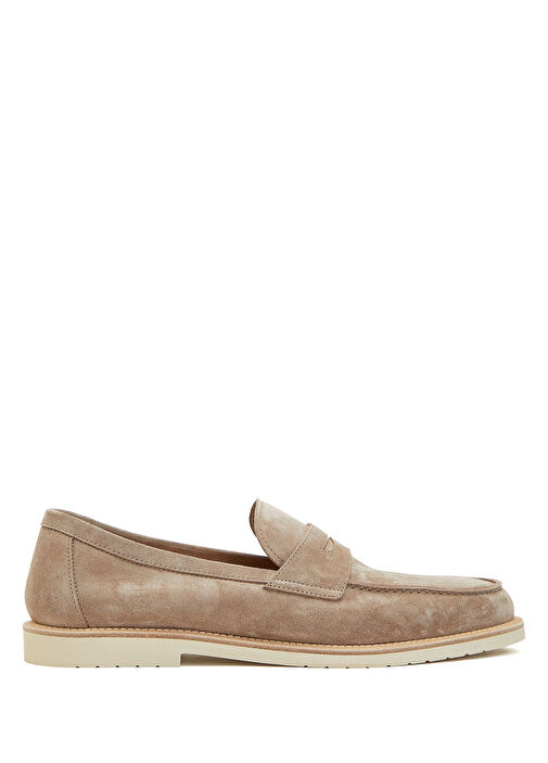 Brunello Cucinelli Bej Brunello Cucinelli Süet Erkek Loafer