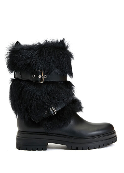 Siyah Kadın Deri Bot - Görsel 2