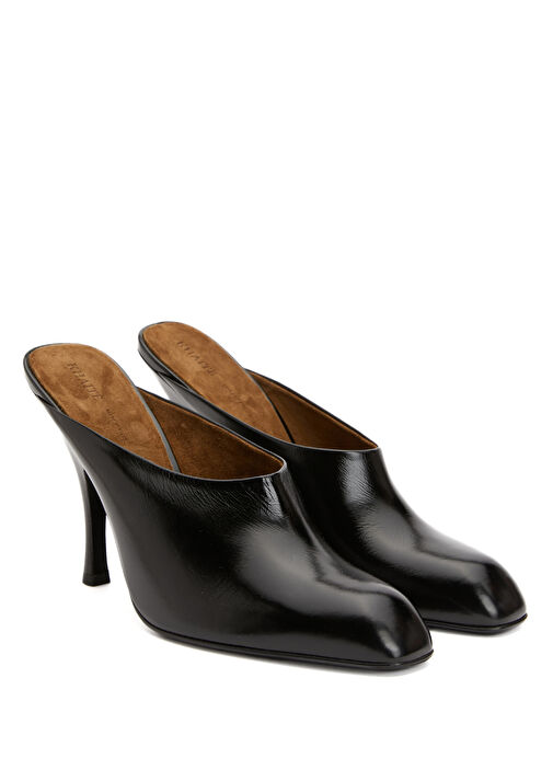 Colt Siyah Kadın Deri Terlik - Görsel 3