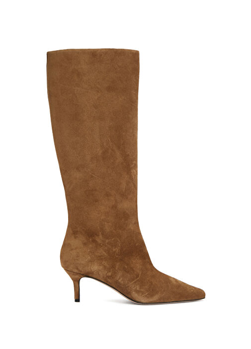 Tütün Kadın Süet Çizme - Görsel 2