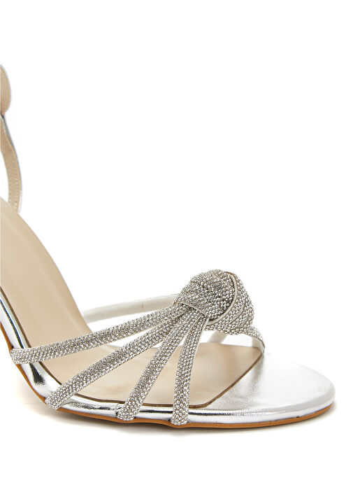 Gümüş Kadın Sandalet - Görsel 7