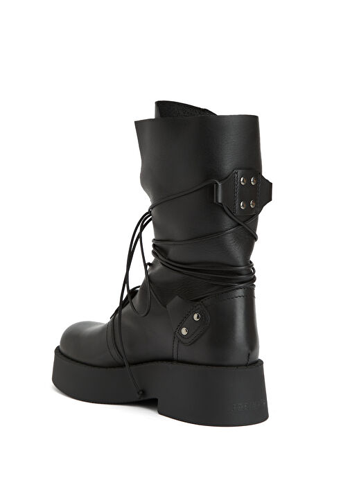 Siyah Kadın Deri Bot - Görsel 4