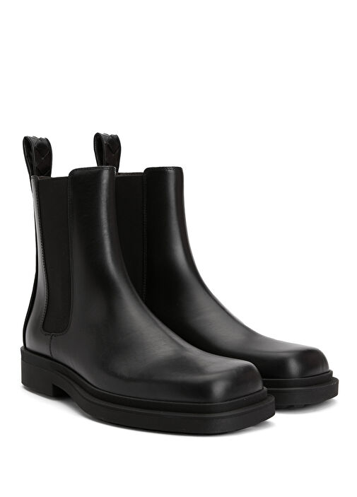 Siyah Erkek Deri Bot - Görsel 3