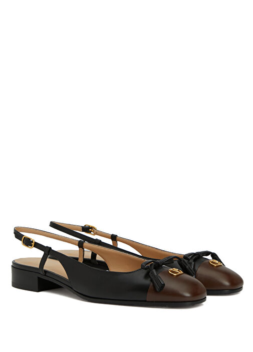 Siyah Kahve Deri Babet - Görsel 3