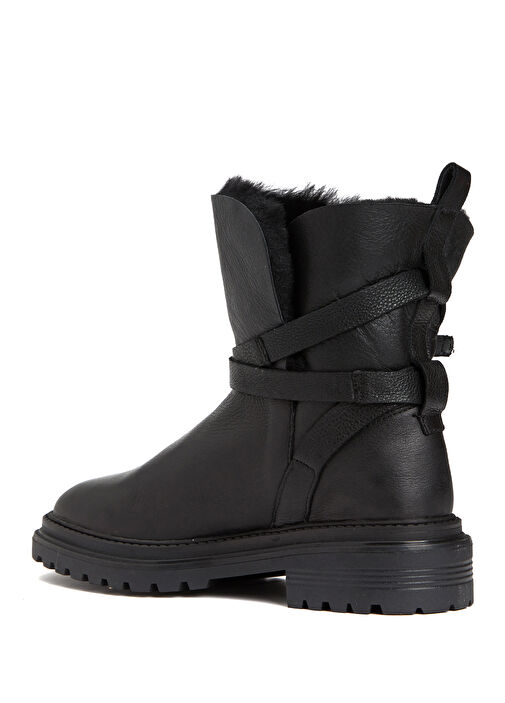 Siyah Kadın Deri Bot - Görsel 10