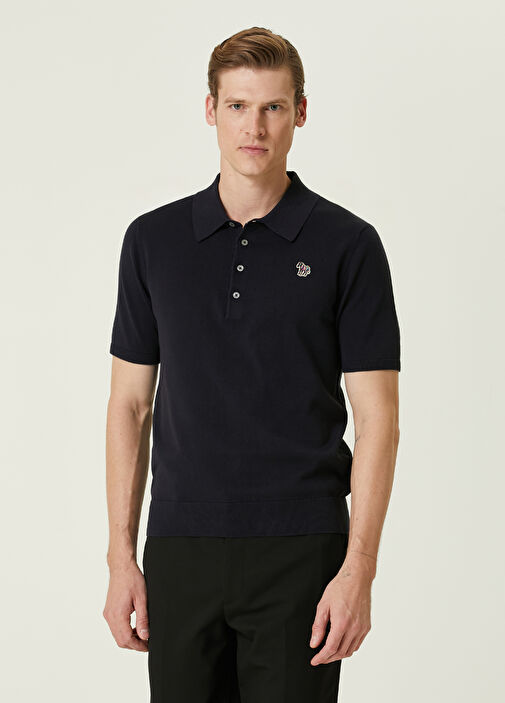 PS by Paul Smith Lacivert Polo Yaka Organik Pamuk T shirt