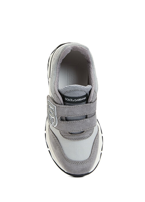 Gri Erkek Çocuk Deri Sneaker - Görsel 5