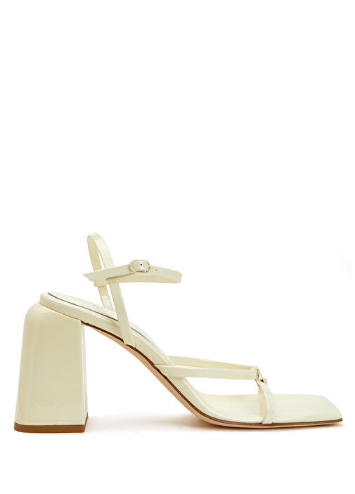 Krem Kadın Deri Sandalet - Görsel 2