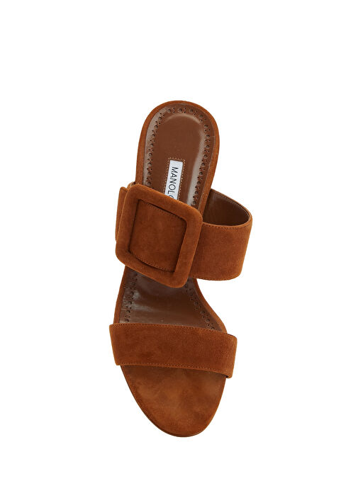 Manolo Blahnik Topuklu Terlik - Görsel 5