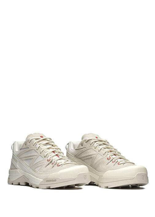 X Alp Panhui Krem Kırmızı Kadın Sneaker - Görsel 4