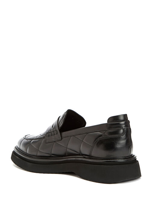 Siyah Erkek Deri Loafer - Görsel 4