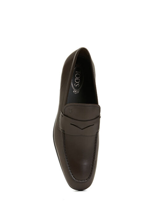 Tod's Kahverengi Tod's Deri Erkek Loafer