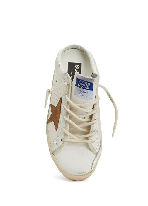 Super-Star Sabots Beyaz Kadın Deri Sneaker - Görsel 5