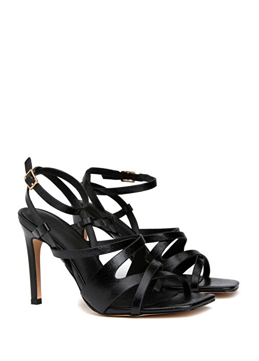 Siyah Kadın Sandalet - Görsel 3