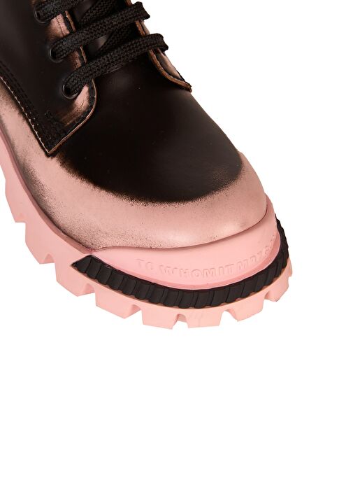 Boson Siyah Pembe Çocuk Deri Bot - Görsel 8