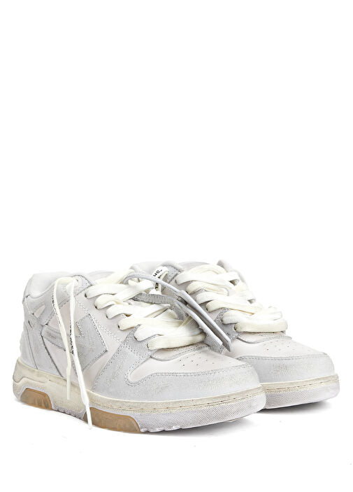 Beyaz Kadın Deri Sneaker - Görsel 3