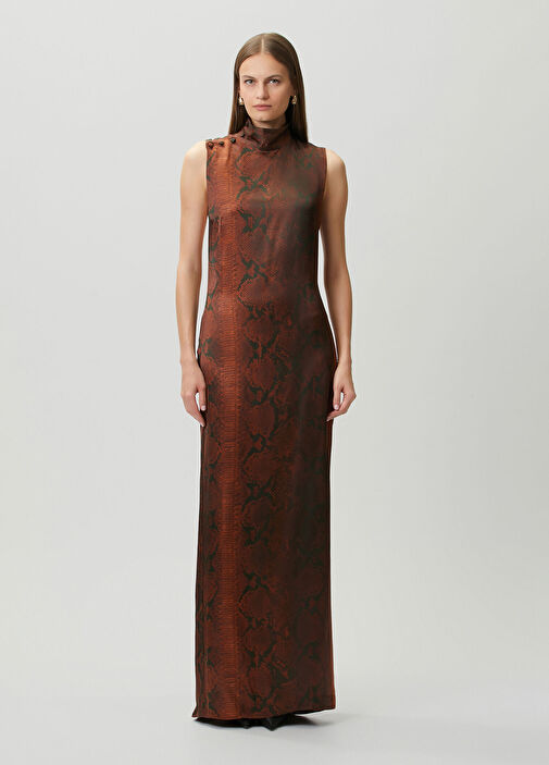 jean paul gaultier brown dress Dot dress