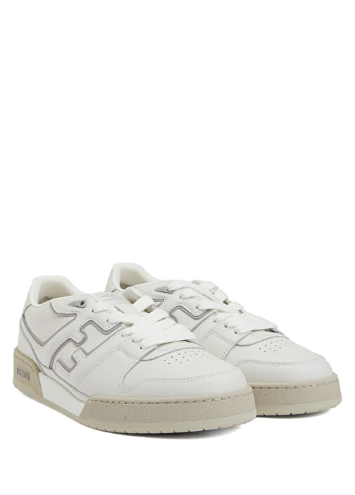 Fendi Beyaz-Gri Erkek Beyaz Gri Erkek Deri Sneaker 1552561 | Beymen