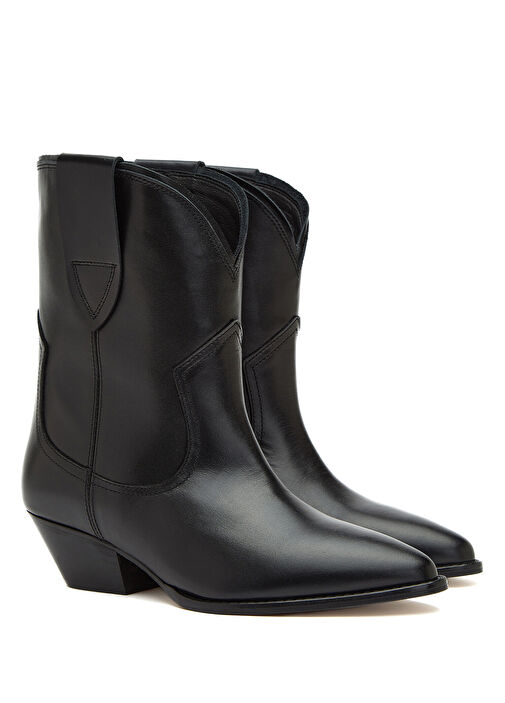 Divarese Siyah Divarese Deri Kadın Bot