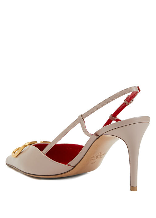 VLogo Signature Pudra Deri Topuklu Ayakakbı - Görsel 4