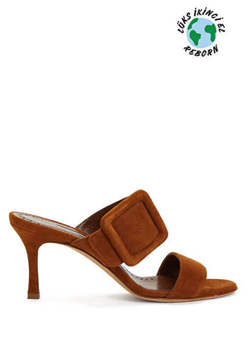 Manolo Blahnik Topuklu Terlik - Görsel 2